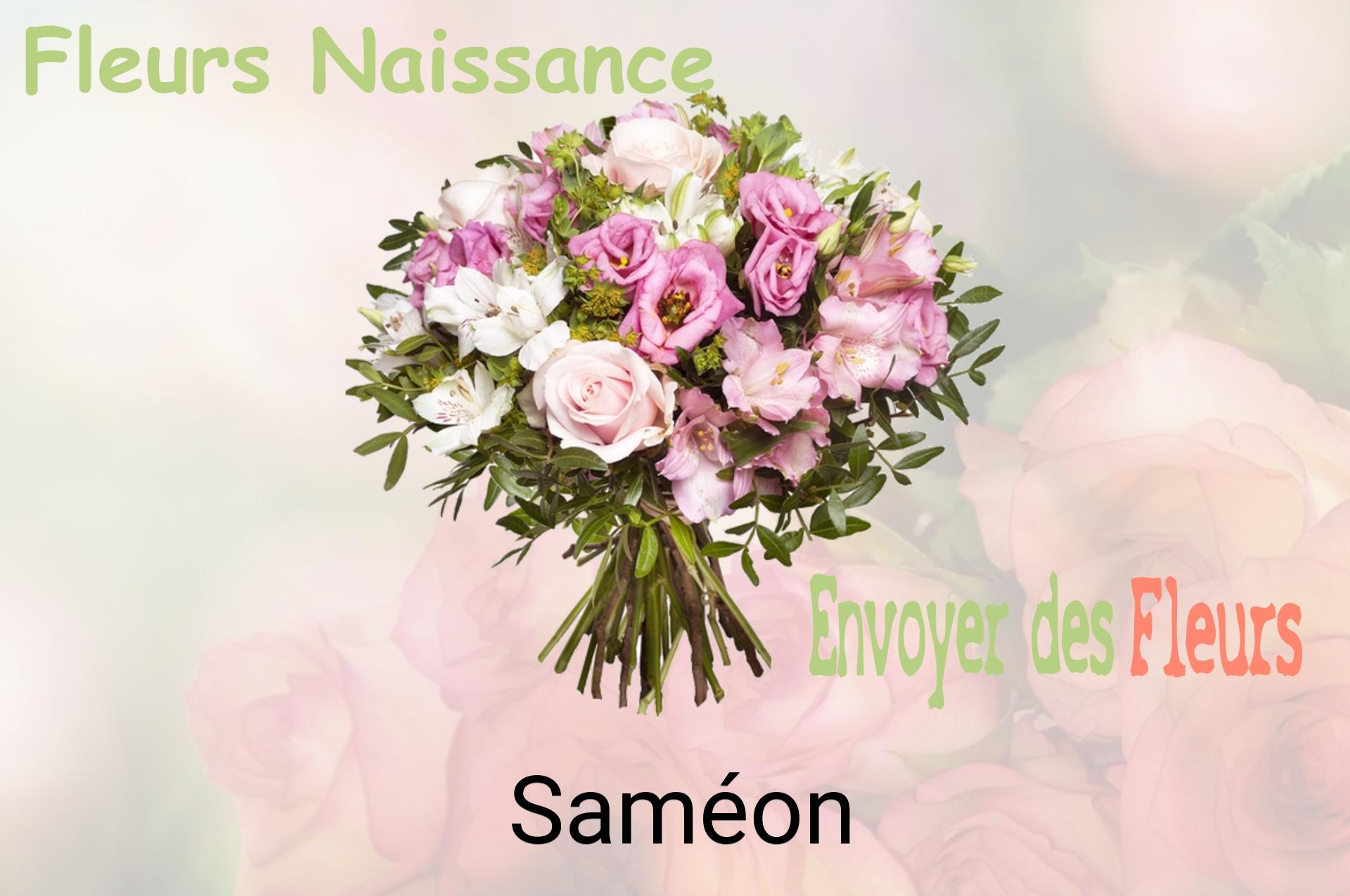 Bouquet de fleurs de naissance livré à Saméon